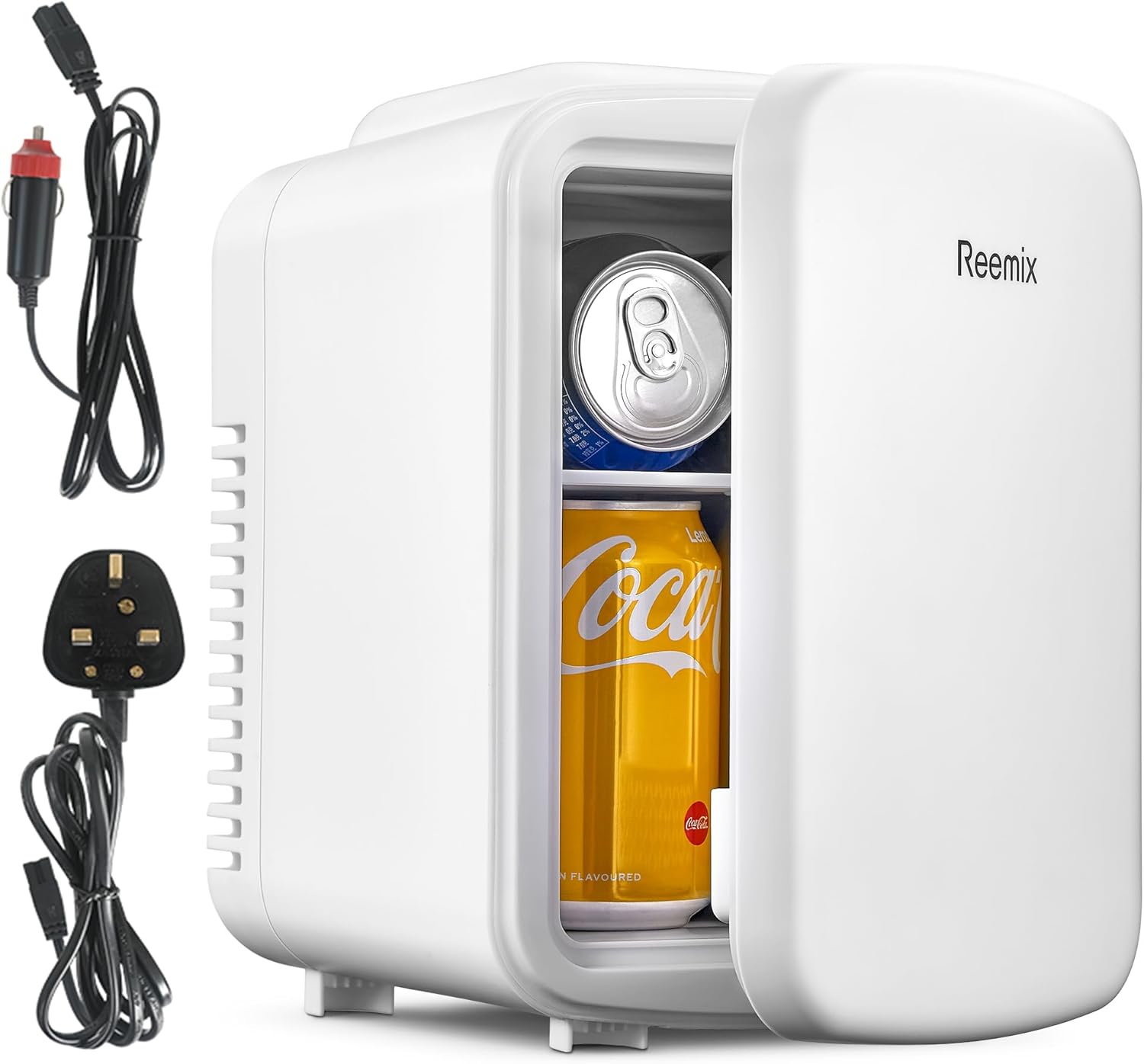 Mini Fridge 4 Litre, 6 Can Portable AC+DC Power Cooler & Warmer, Portable Small...