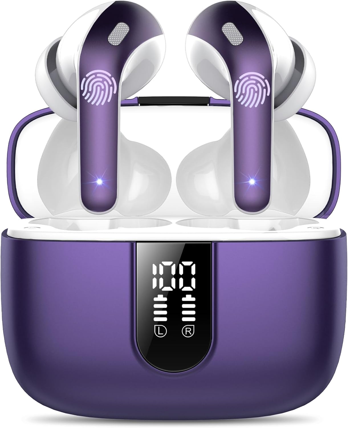 Ear Buds Wireless Earbuds, 50Hrs Playtime Bluetooth Earphones, Bluetooth Headpho...