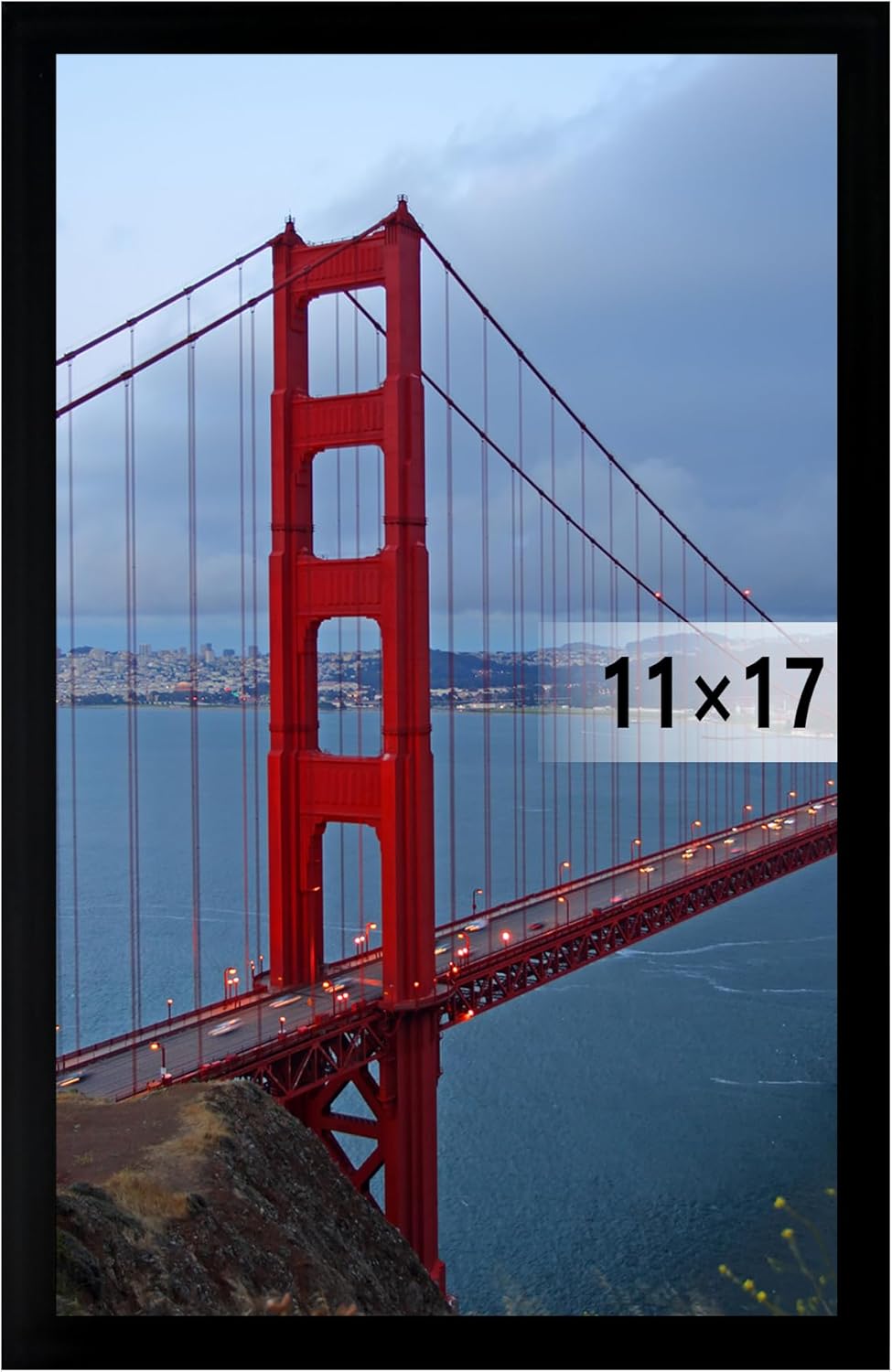 BESCRCL 11x17 Picture Frame Wall Hanging Photo Frame, Black, 1 Pack Black 11x17