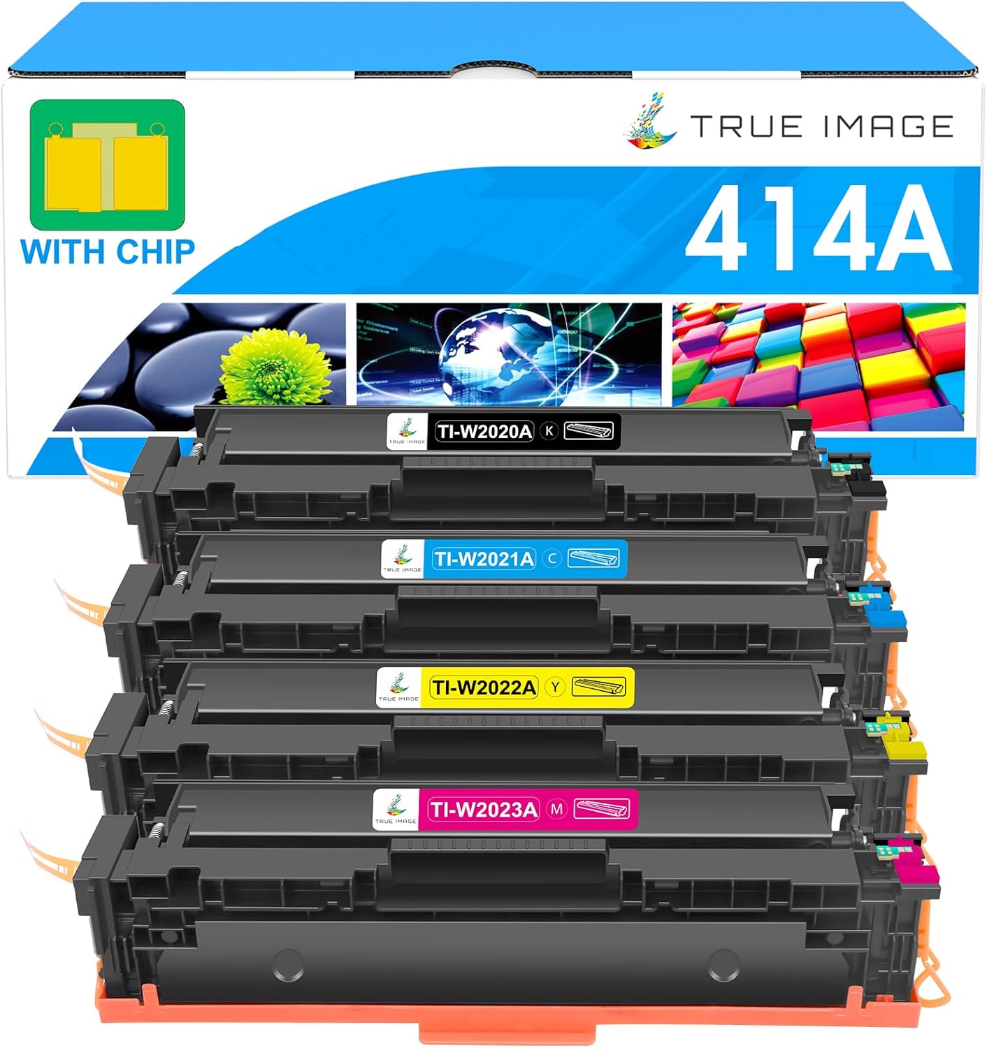 414A Toner Cartridges 4 Pack: MFP M479fdw Compatible Replacement for HP 414A 414...