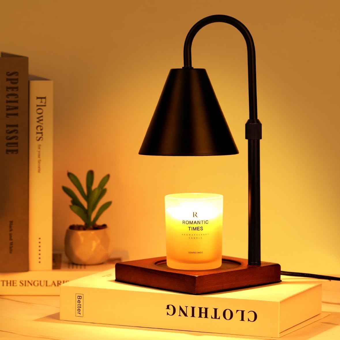 Modern Candle Warmer Lamp with Timer, Dimmable Candle Lamp Warmer, Valentines Da...