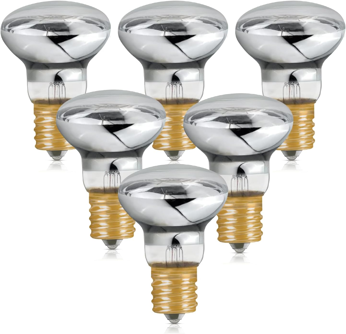 6-Pack Lava Lamp Bulb 120V R39 E17 30W Reflector Type Bulb - Replacement Bulbs f...