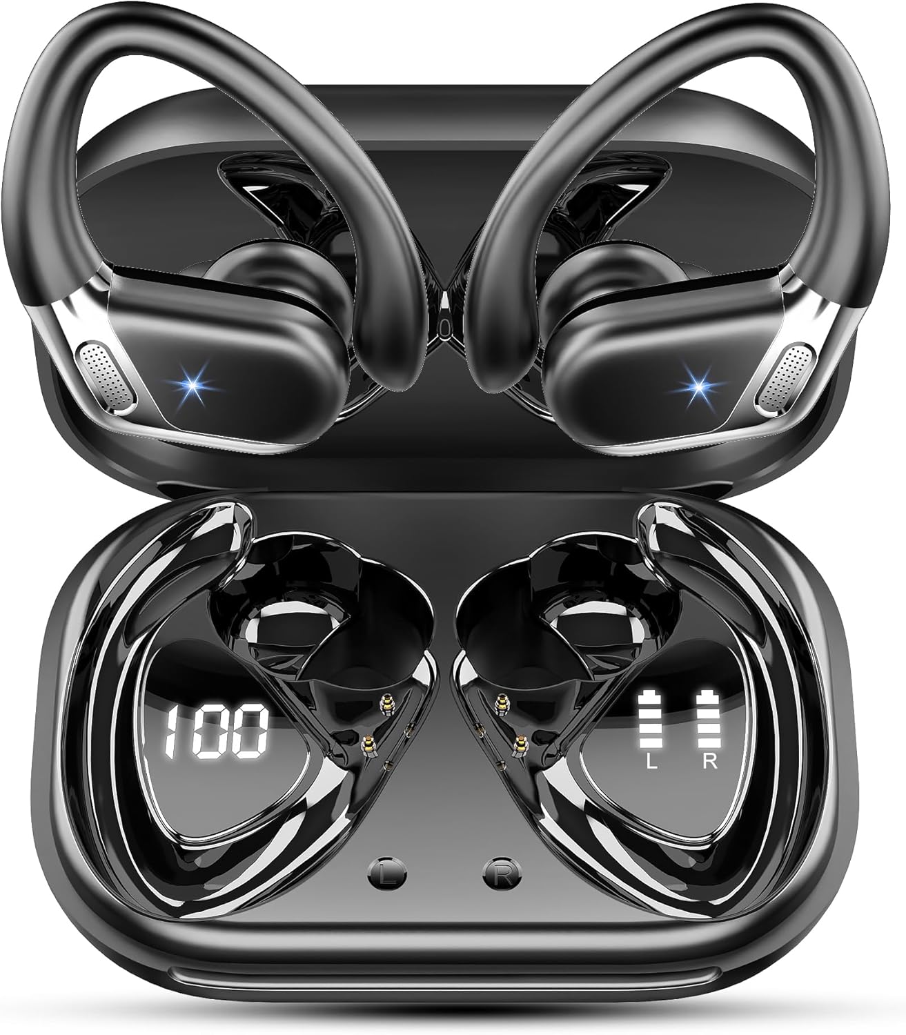 Wireless Earbuds, 2025 Bluetooth 5.4 Headphones Sports, 50H Stereo Wireless Earp...