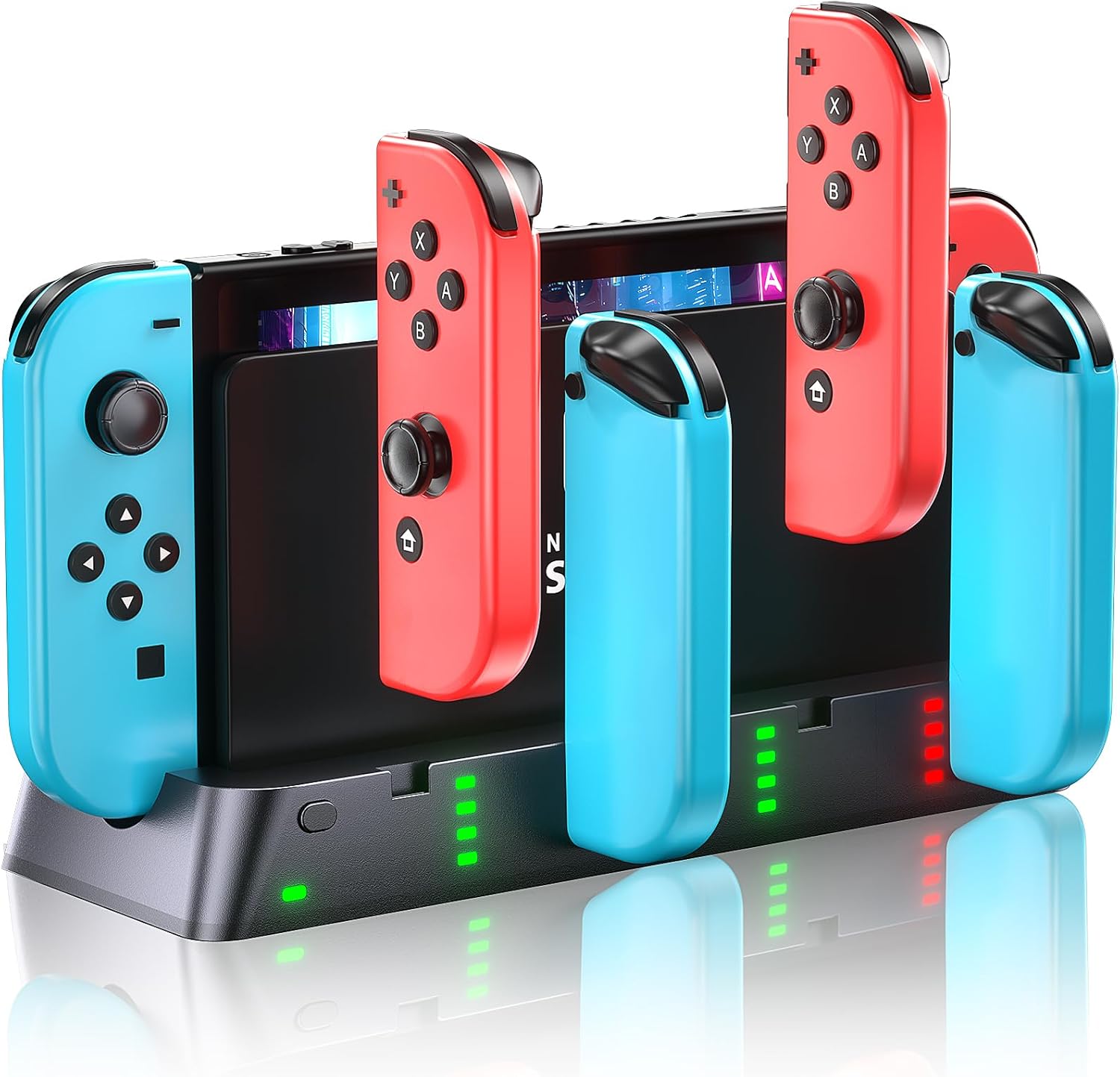 Switch Controller Charger Station Compatible with Nintendo Switch & OLED Model J...