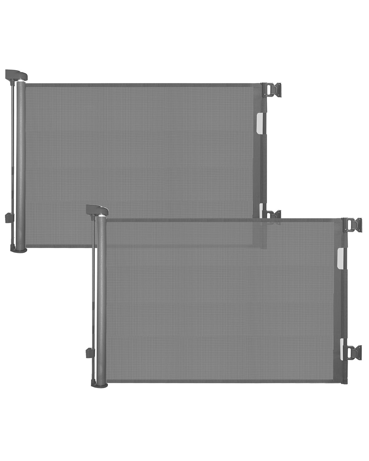 dearlomum 2 Pack Retractable Baby Gate,Mesh Baby Gate or Mesh Dog Gate,33" Tall,...