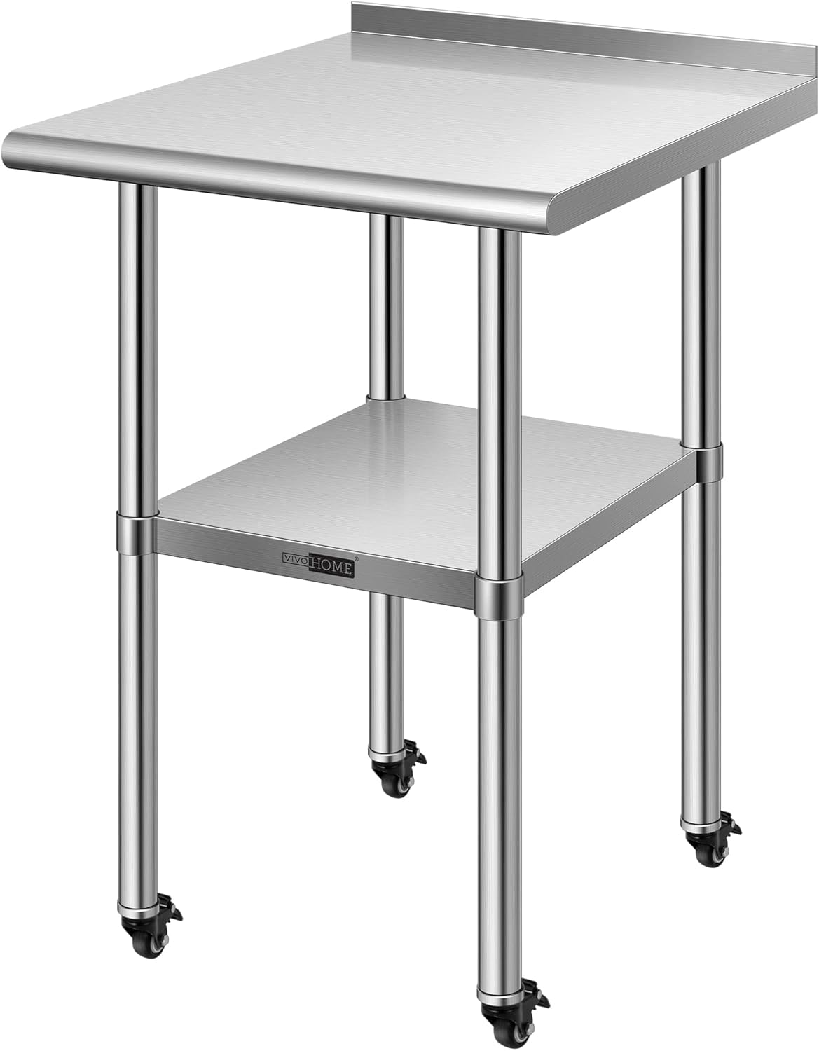 VIVOHOME 24 x 24 Inch Stainless Steel Work Table w...