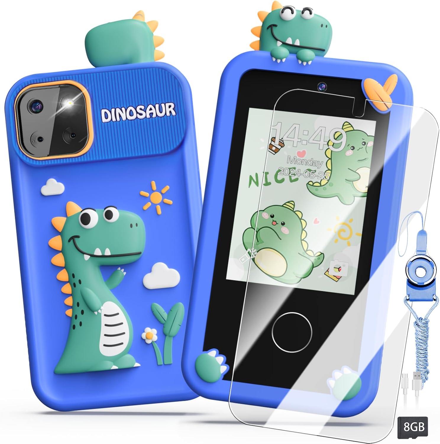 Kids Smart Phone Toys for Boys,Dinosaurs Gift Toys for Boys Ages 3-9 Christmas B...