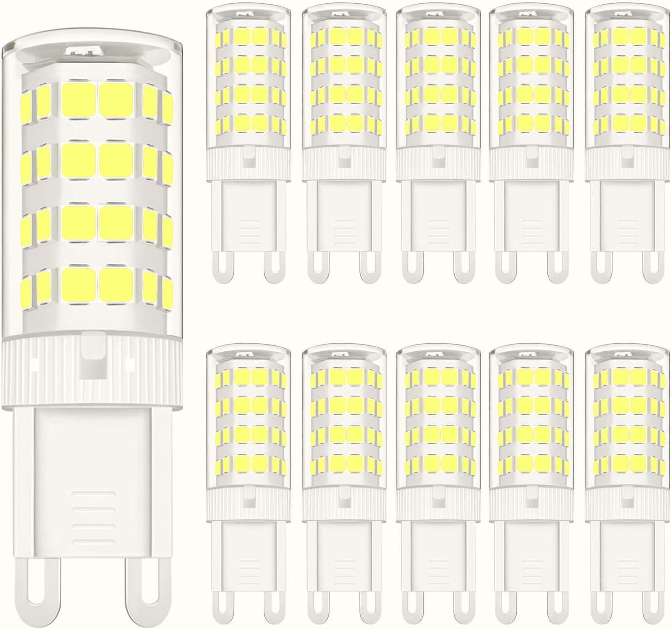 YUANHENLIZ G9 LED Light Bulbs, 5W LED Small Corn Bulb Cold White, 360° Beam Angl...