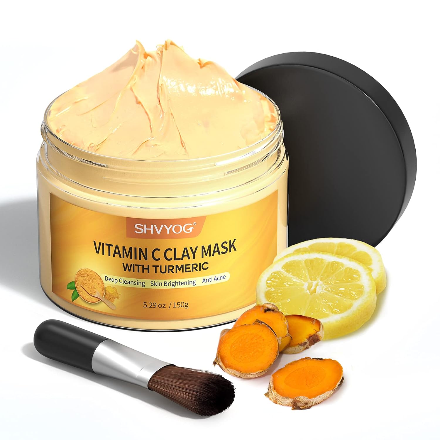 Vitamin C Face Mask with Kaolin Clay and Turmeric...