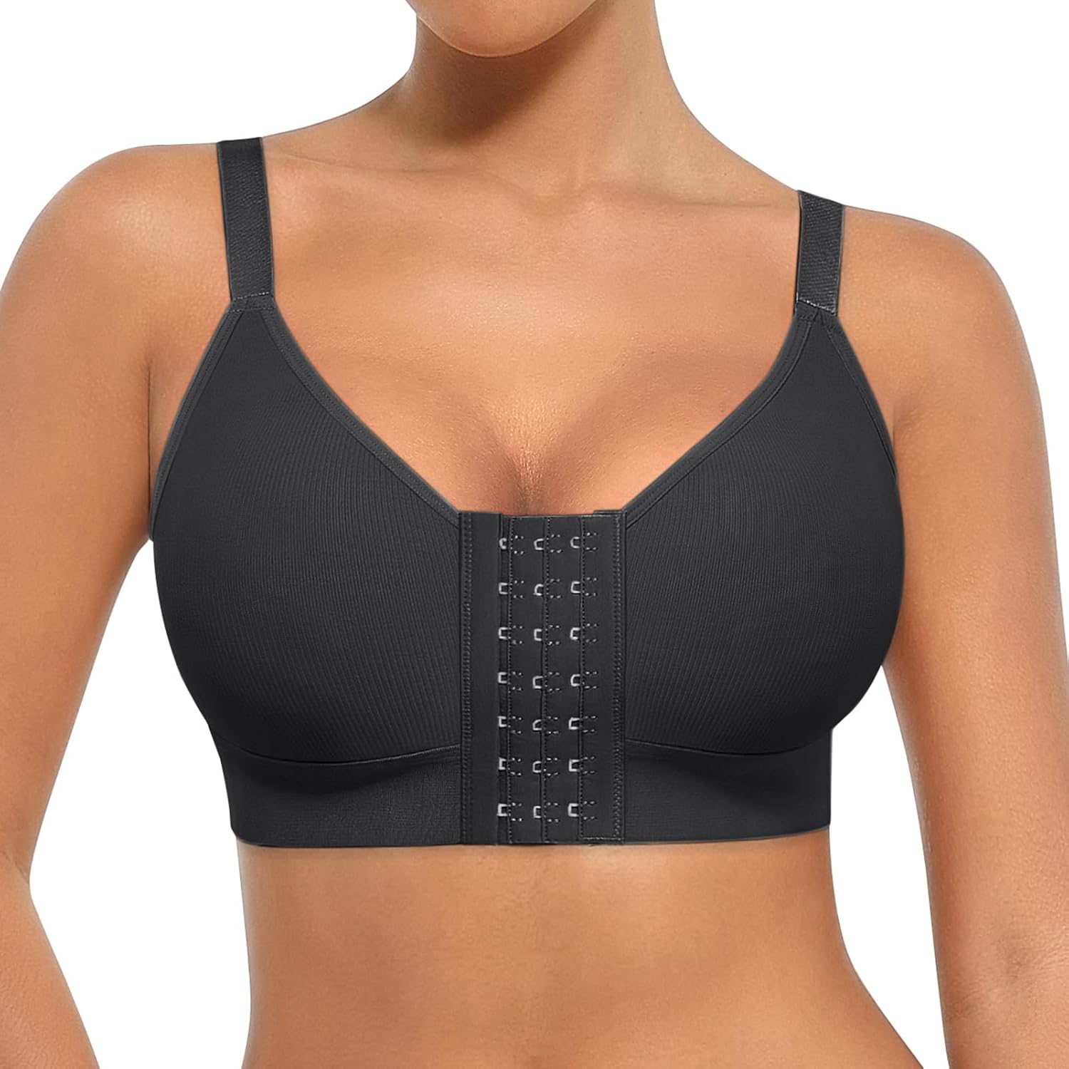 FeelinGirl Post Surgery Bras for Womem Front Closure Mastectomy Bras Surgical Wi...