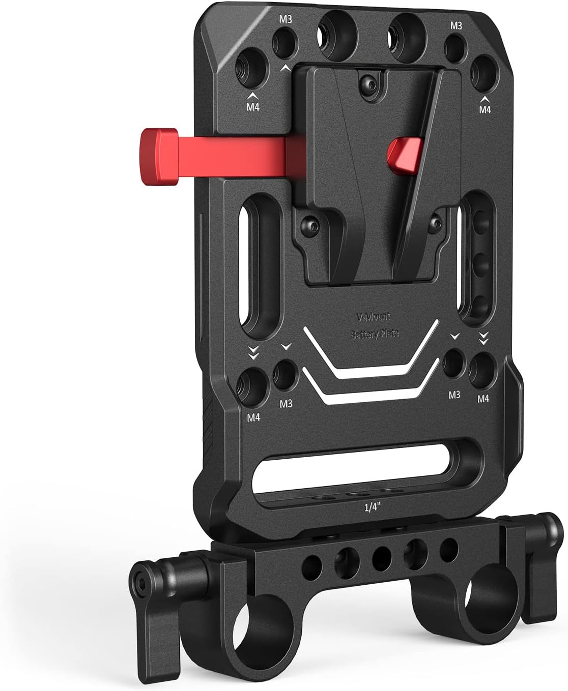 SMALLRIG V-Lock Mount Battery Plate with Dual 15mm Rod Clamp - 3016