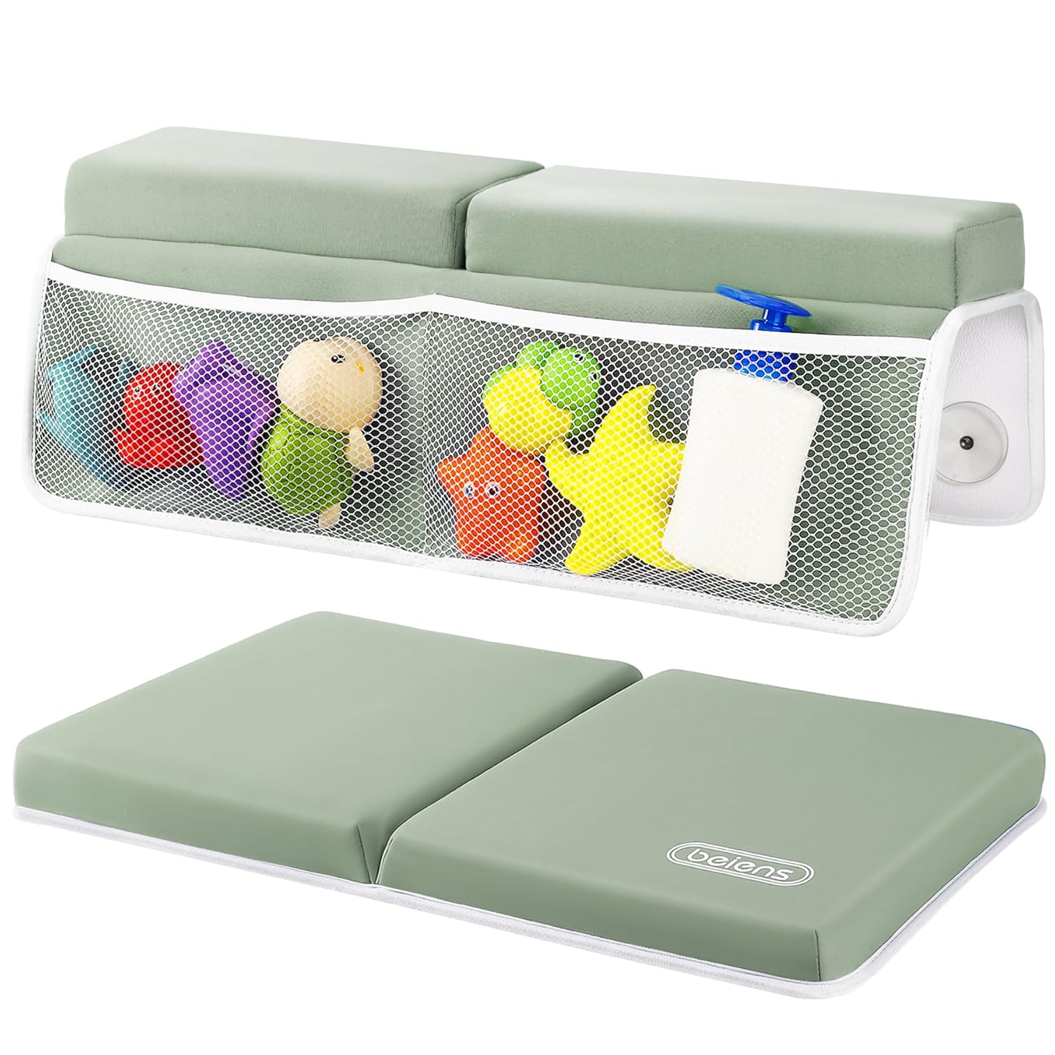 beiens Bath Kneeler and Elbow Rest Pad Set - 1.5'' Comfortable Thick Baby Bath K...