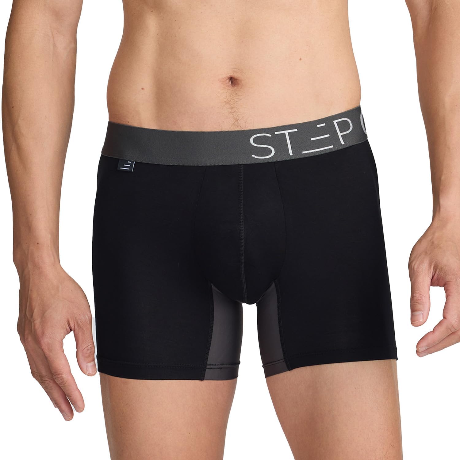 STEP ONE Mens Boxers Shorts, Anti Chafing Underwear Mens, Moisture-Wicking Bambo...