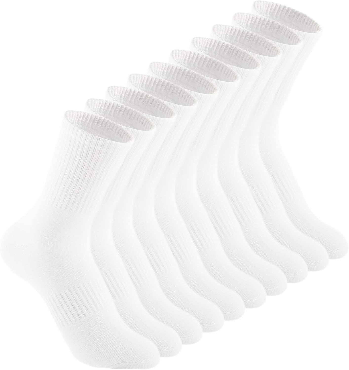 Irisbear Cushion Crew Socks for Women Cotton Running Hiking Athletic Long Socks...