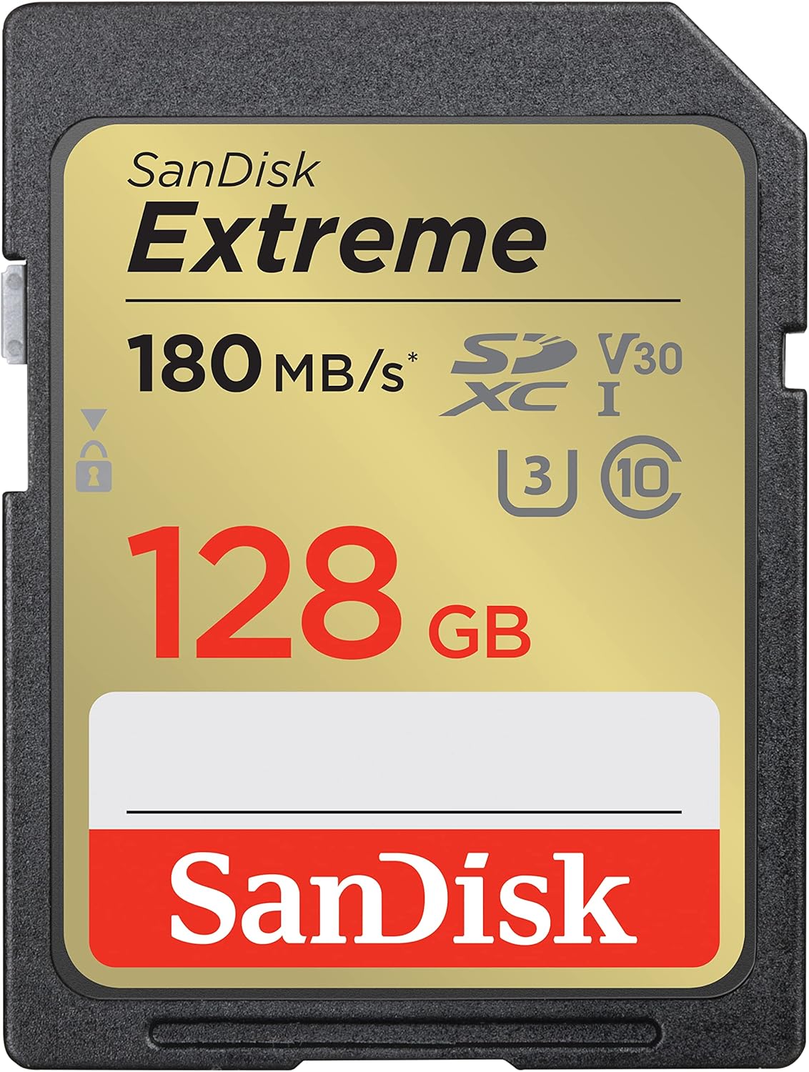 SanDisk 128GB Extreme SDXC card, SD card up to 180MB/s, V30 Memory card, UHS-I,...