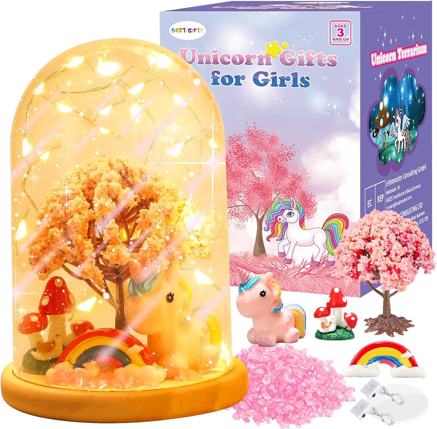 HONGID Make Your Own Unicorn Night Light - Unicorn Craft Kit for Kids,Unicorn To...