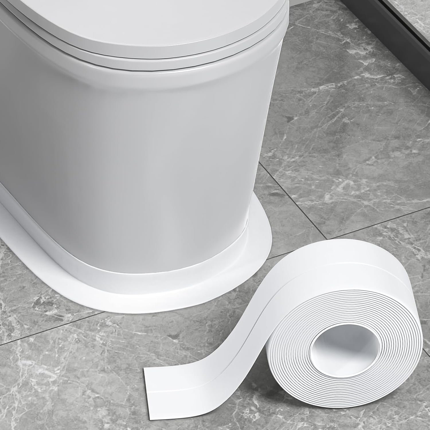 Bath Sealant Strip, Bathroom Sealant, Caulk Strip, Waterproof Sealant Tape for B...