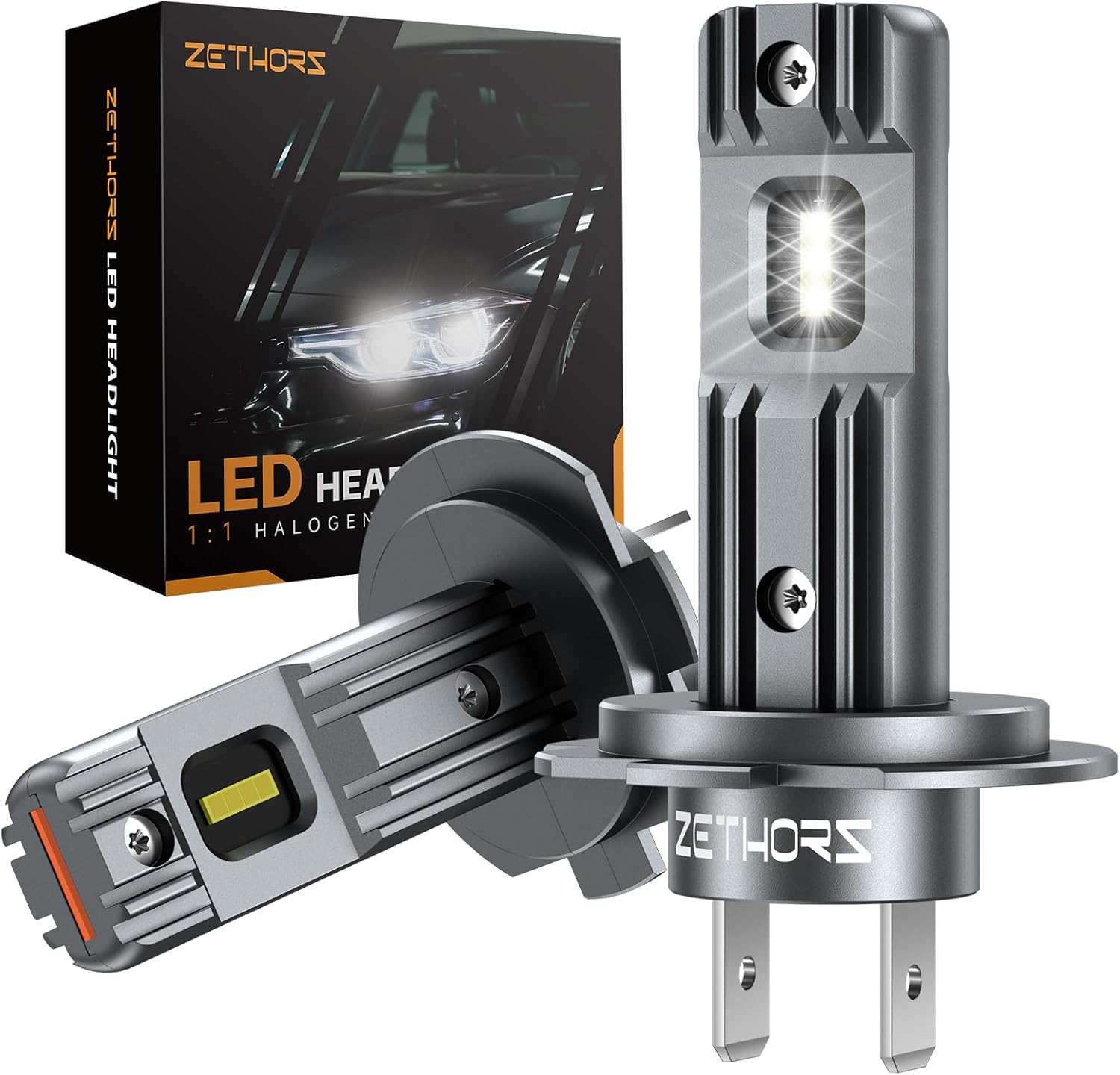 Zethors Vehicle Light Bulb, Headlight Conversion Kits Car Conversion Kit Halogen...