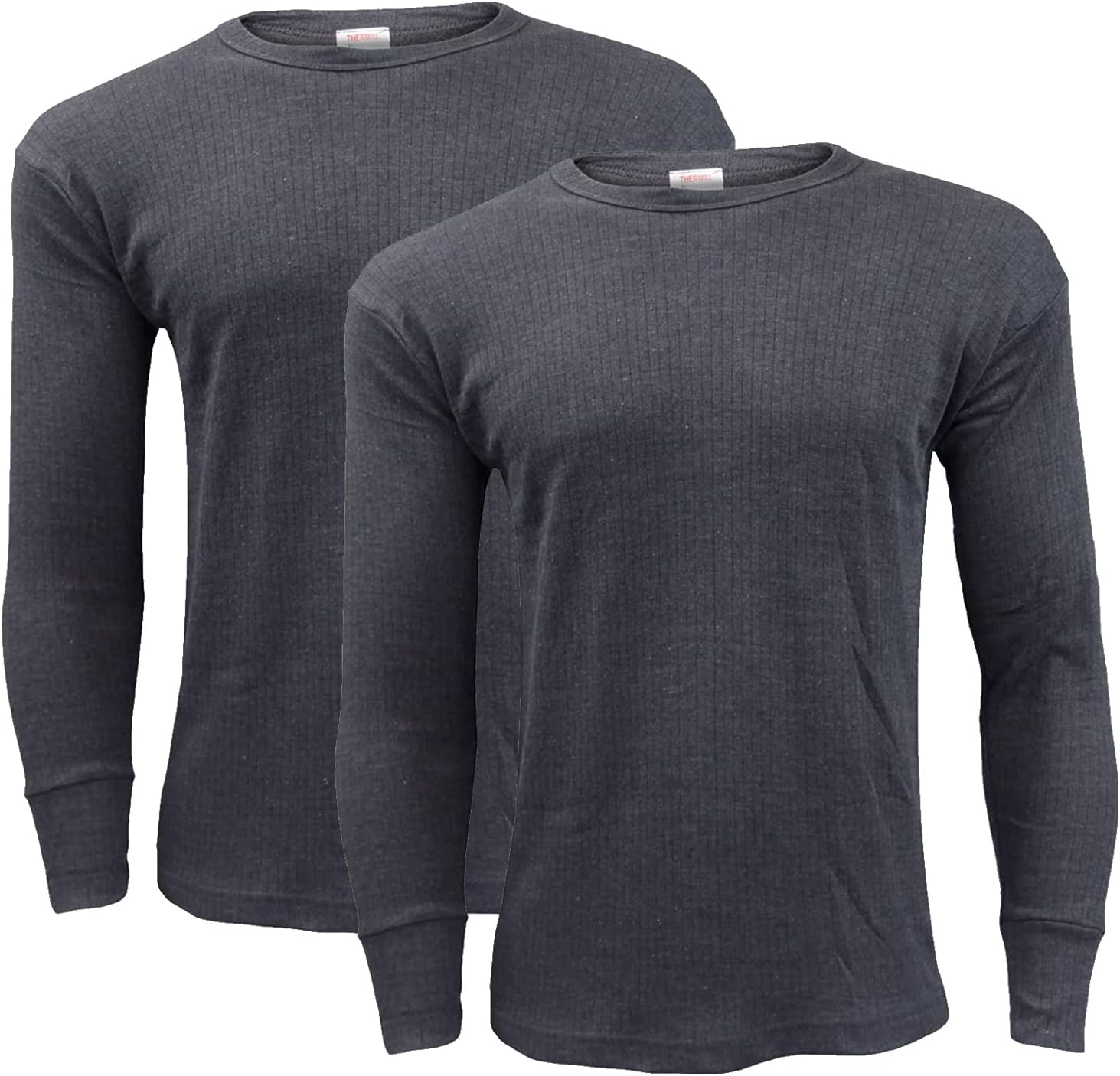 Gaffer Men's Thermal Top Long Sleeve T Shirt Warm Underwear Baselayer, 2 Packs,...