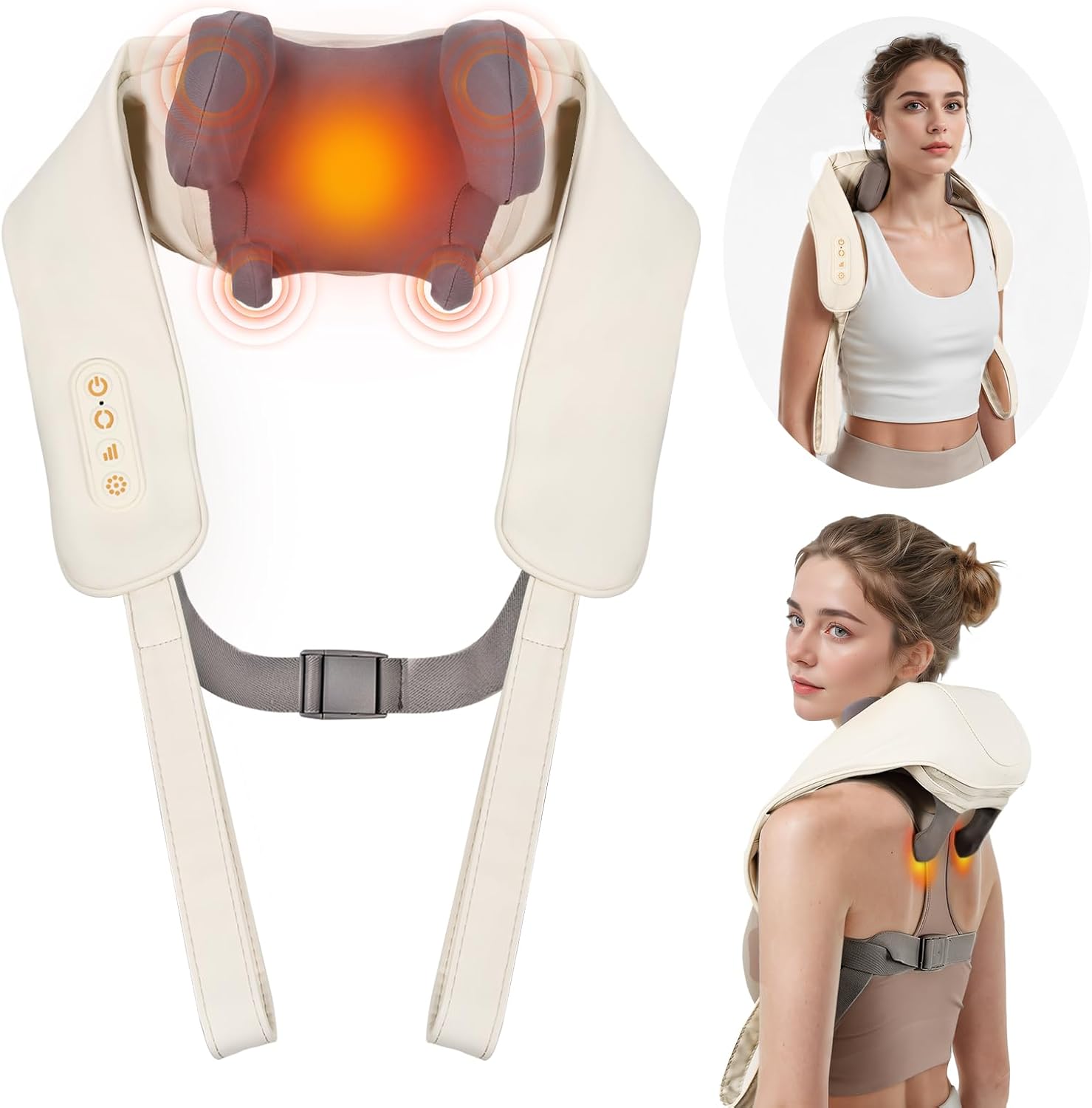 arboleaf Neck Massager for Pain Relief Deep Tissue Shiatsu Shoulder Massager wit...