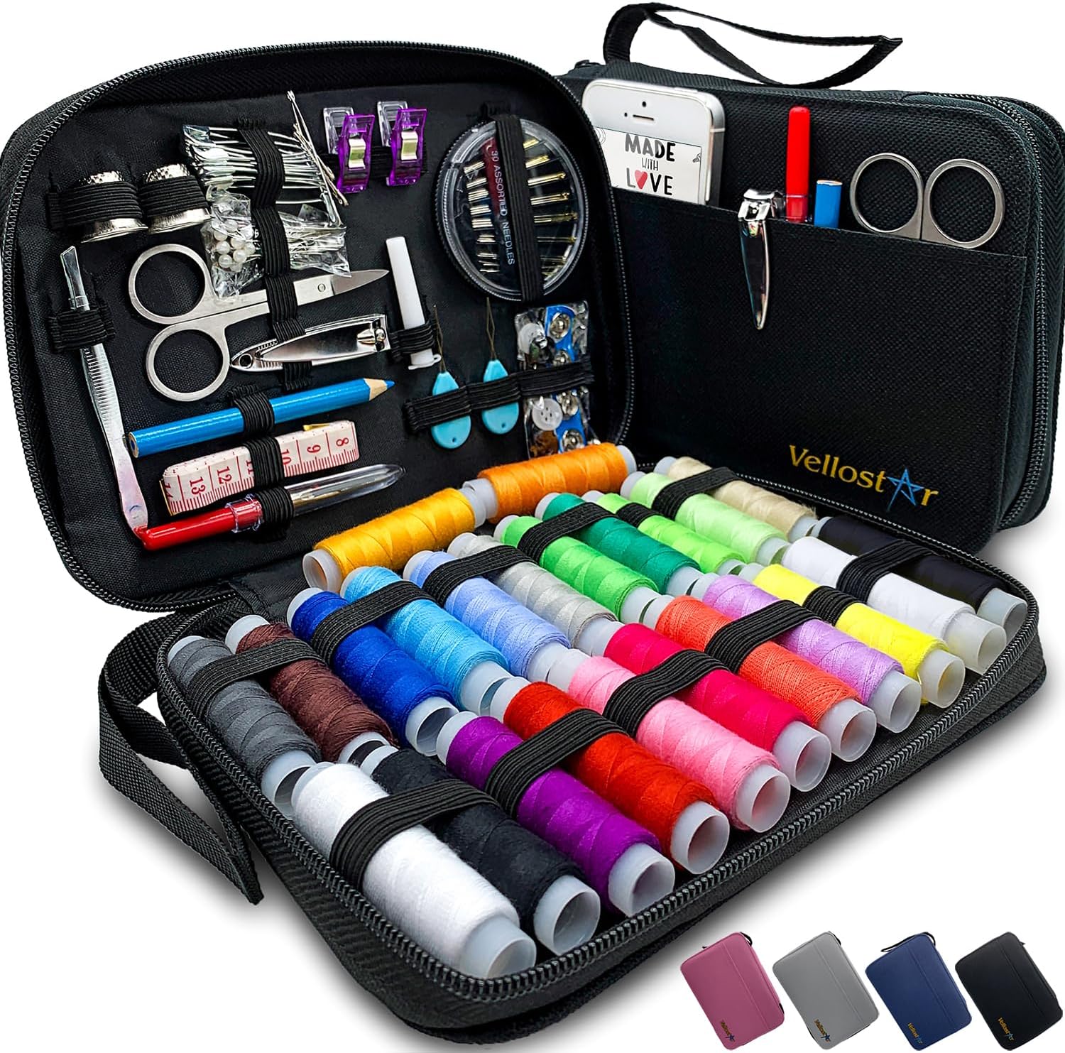 Vellostar Sewing Kit for Adults - A Portable Needl...