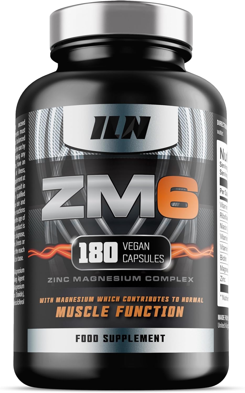 ZM6 - High Strength Zinc Magnesium Supplement - Zinc and Magnesium Tablets for N...