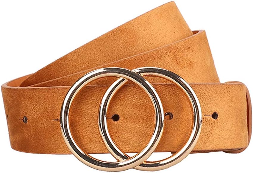 Earnda Women's Leather Belt Fashion Soft Faux Leather Waist Belts For Jeans Dres...