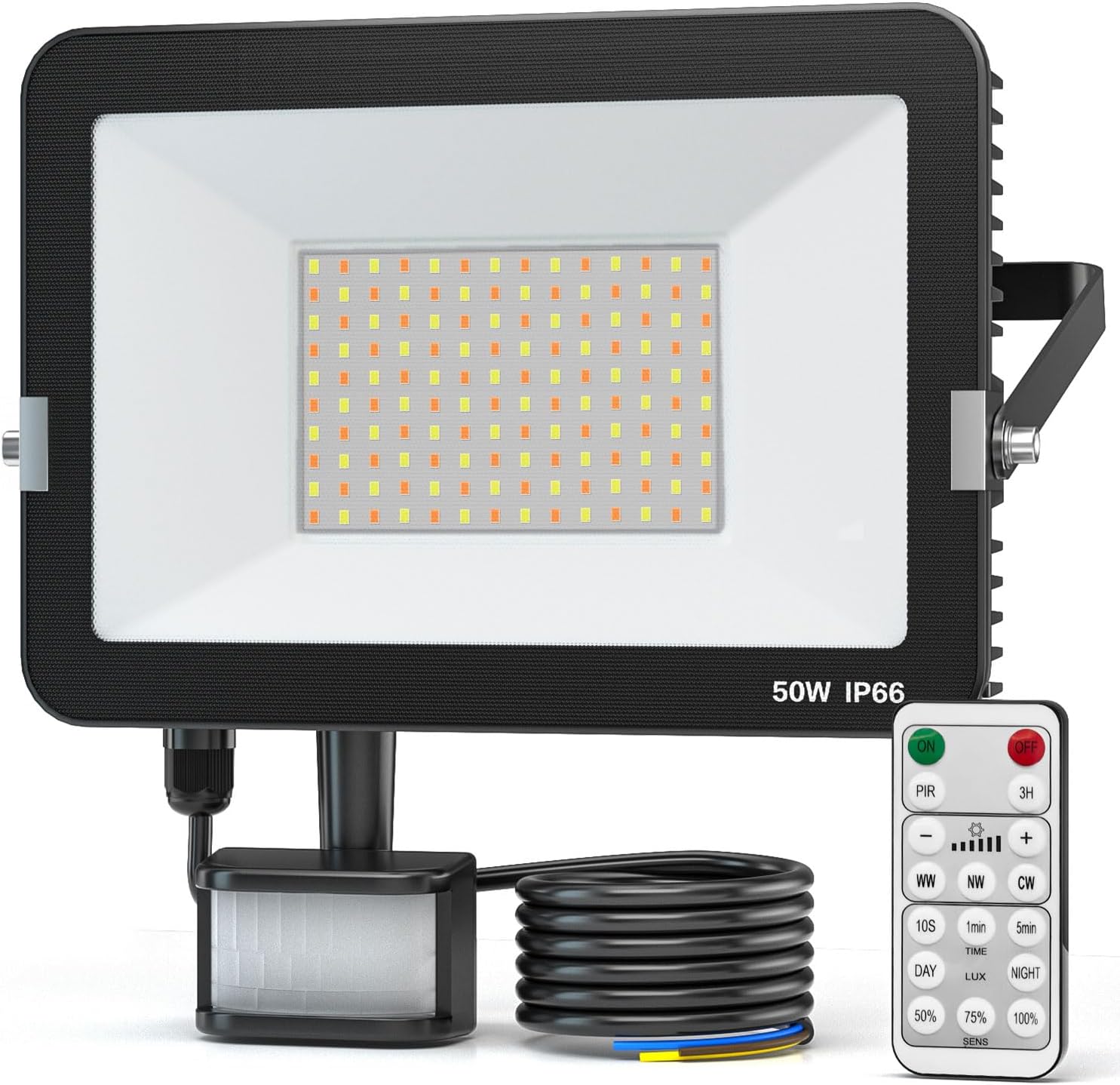 KALAHOL 50W Security Lights Security Lights Outdoor Motion Sensor with IR Remote...