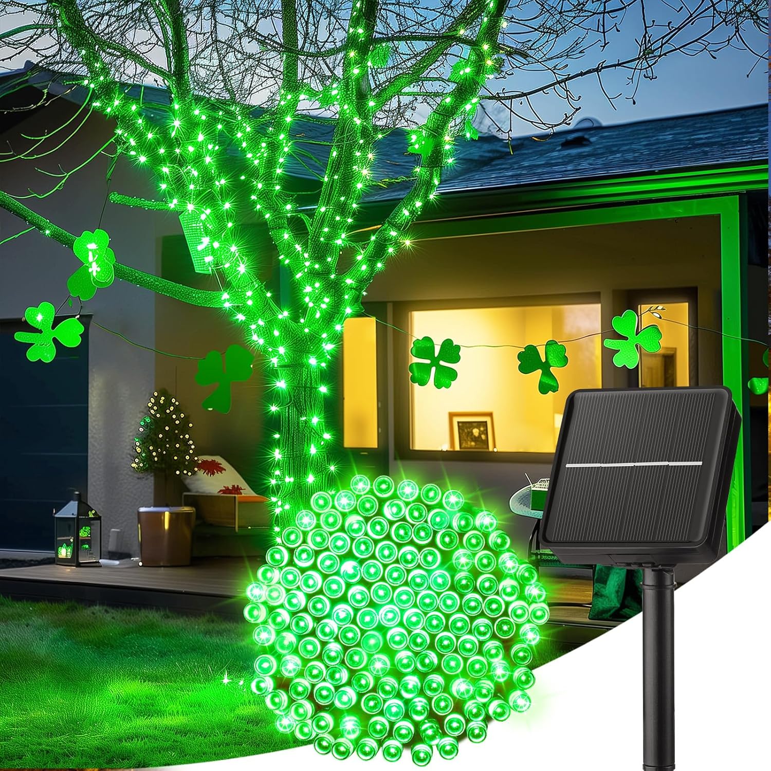 Minetom Solar String Lights Outdoor - 2 Pack Total 80FT 200 LED String Lights So...