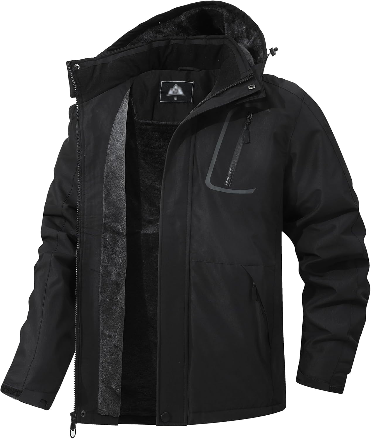 Men's Mountain Winter Coat Warm Fleece Ski Snow Jacket Waterproof Raincoat with...
