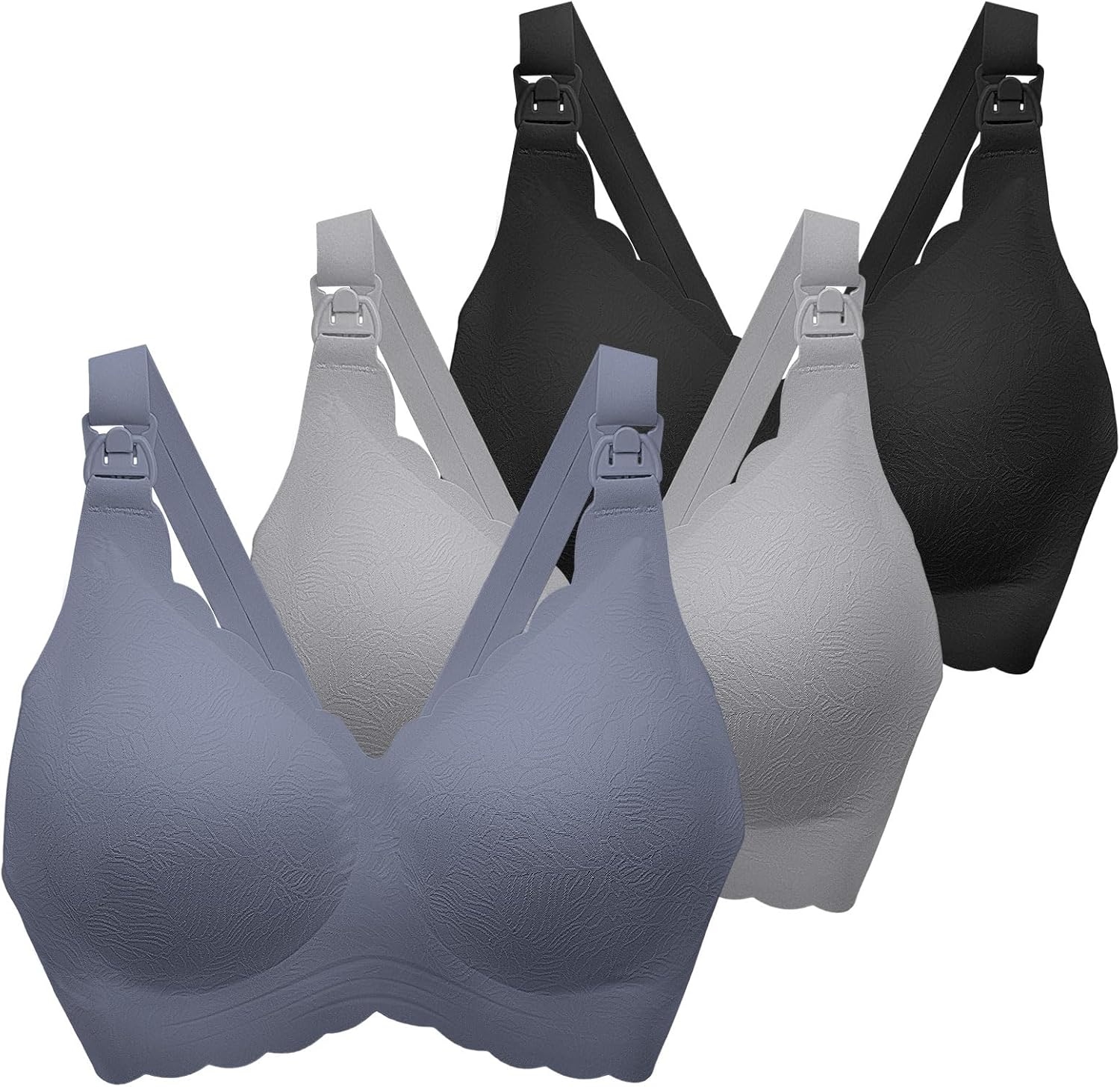Nursing Bras for Breastfeeding, Seamless Ultra Comfort Maternity Bra, Natural Sh...