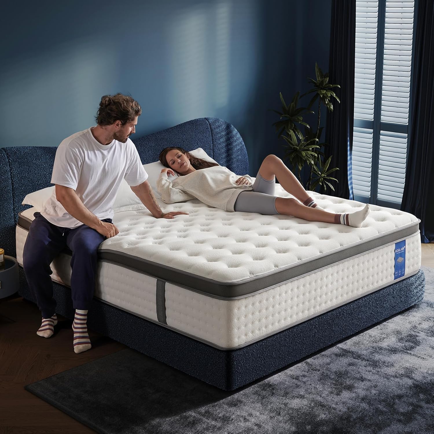 Quueen Size Mattress,14 Inch Queen Mattress in a Box,Superior Hybrid Mattress wi...