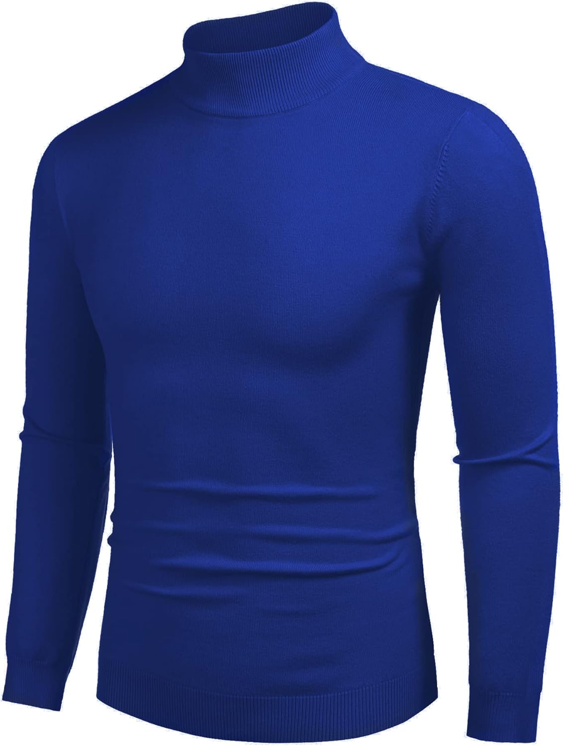 COOFANDY Men's Slim Fit Mock Turtleneck Pullover Sweater Casual Basic Knitted Th...
