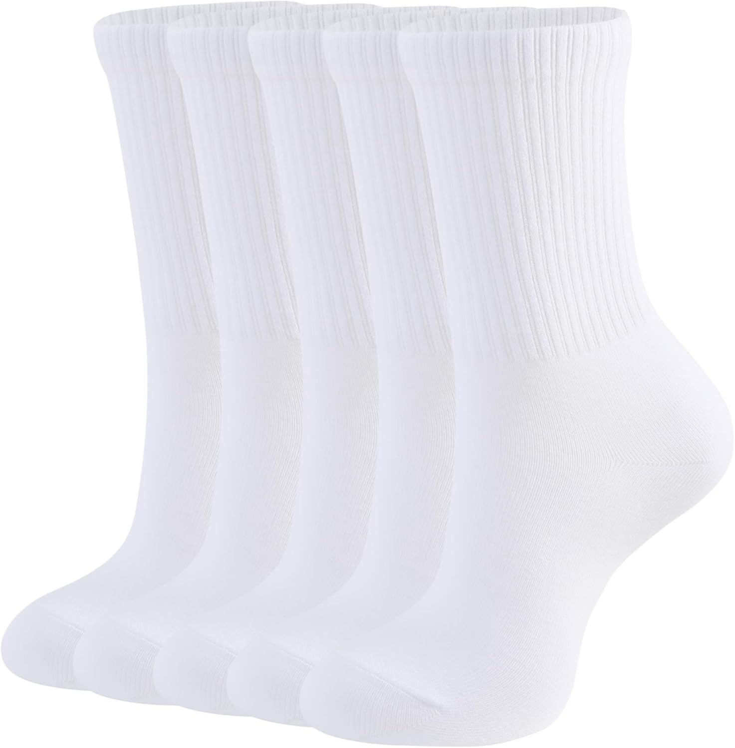 Closemate Womens Socks Leisure Ladies Calf Length Socks Soft Breathable Teen Gir...