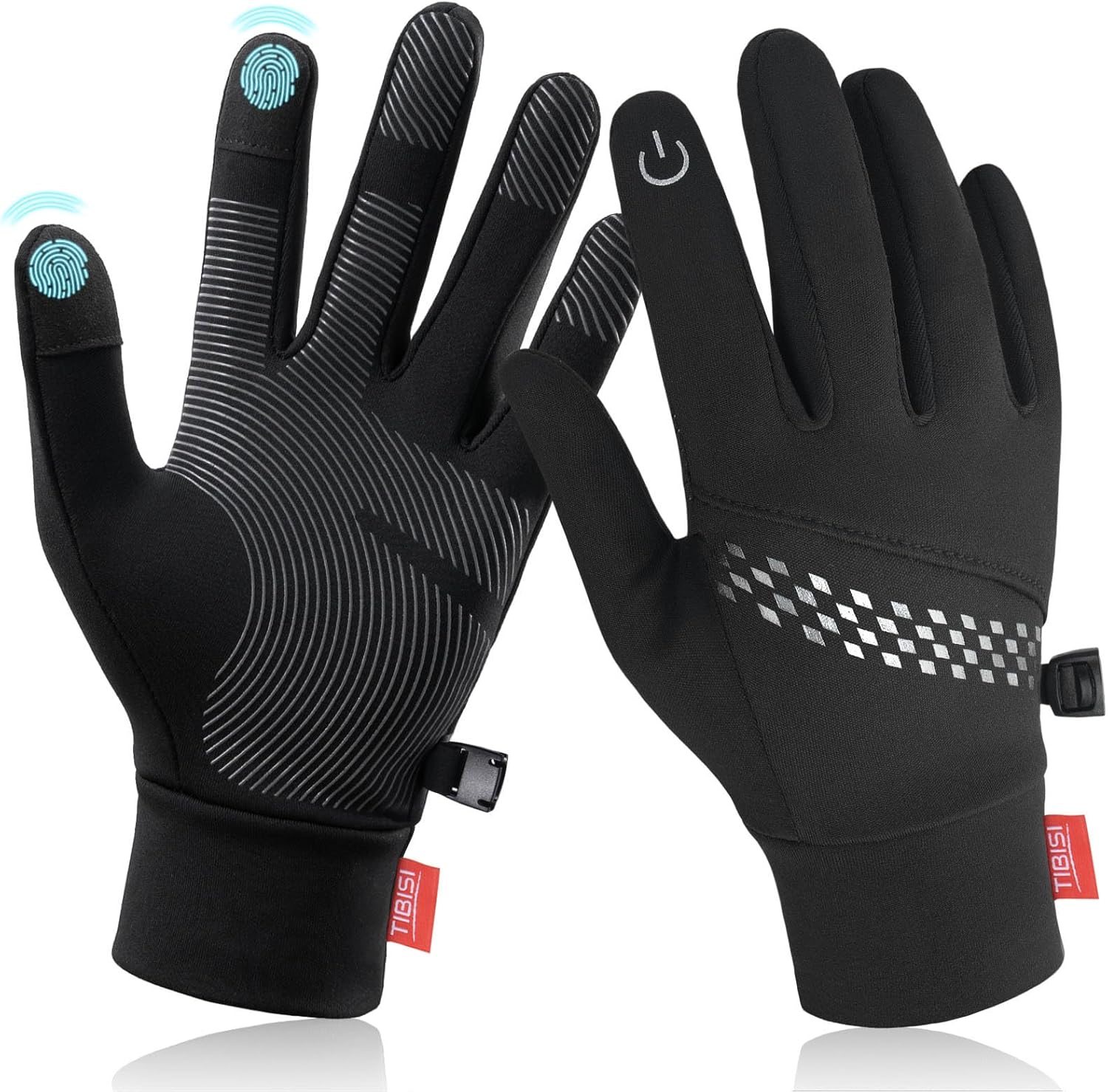 TANSTC Thermal Gloves for Men Women Winter Cycling Gloves Touchscreen Anti-slip...