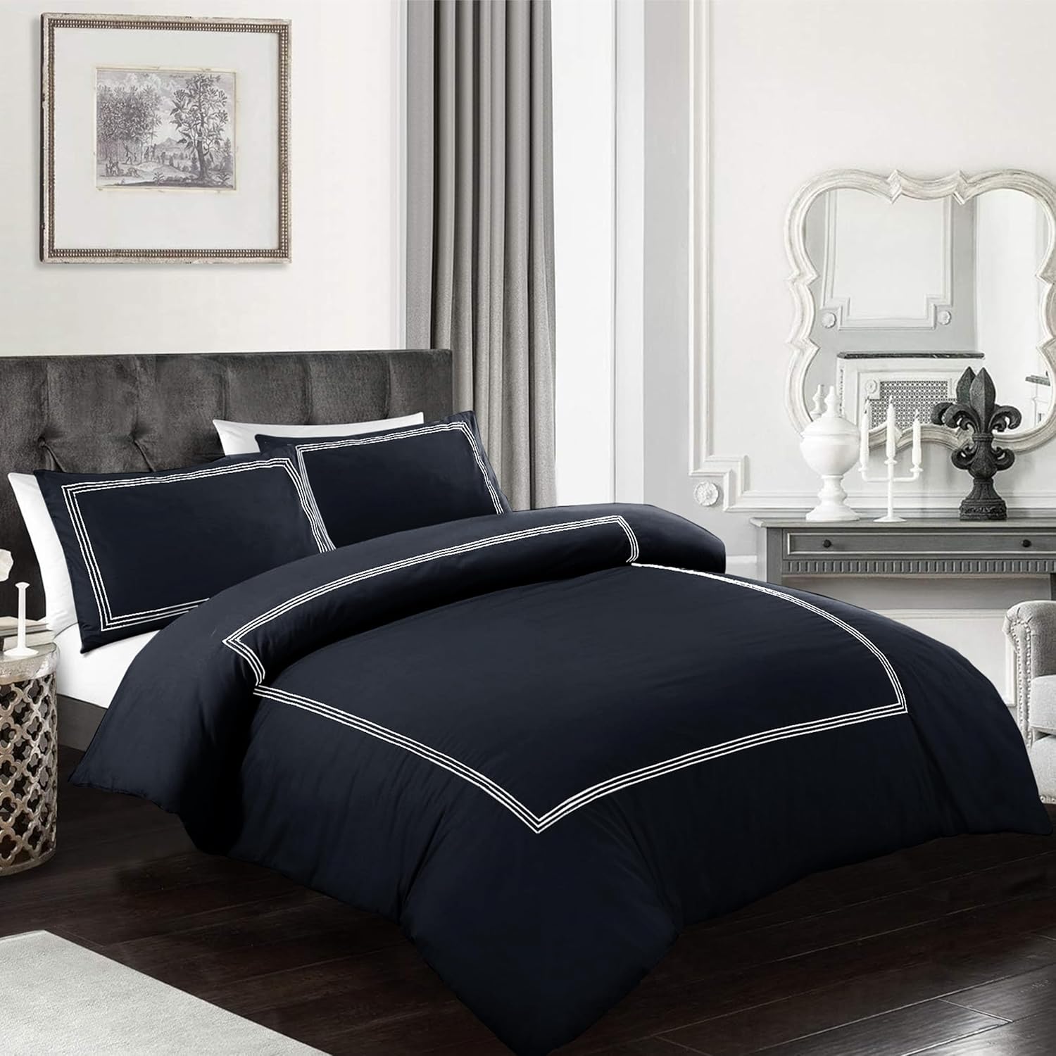 My Home Store Duvet Cover Hotel Quality 200TC Bedding Set Duvet Sets Soft Breath...