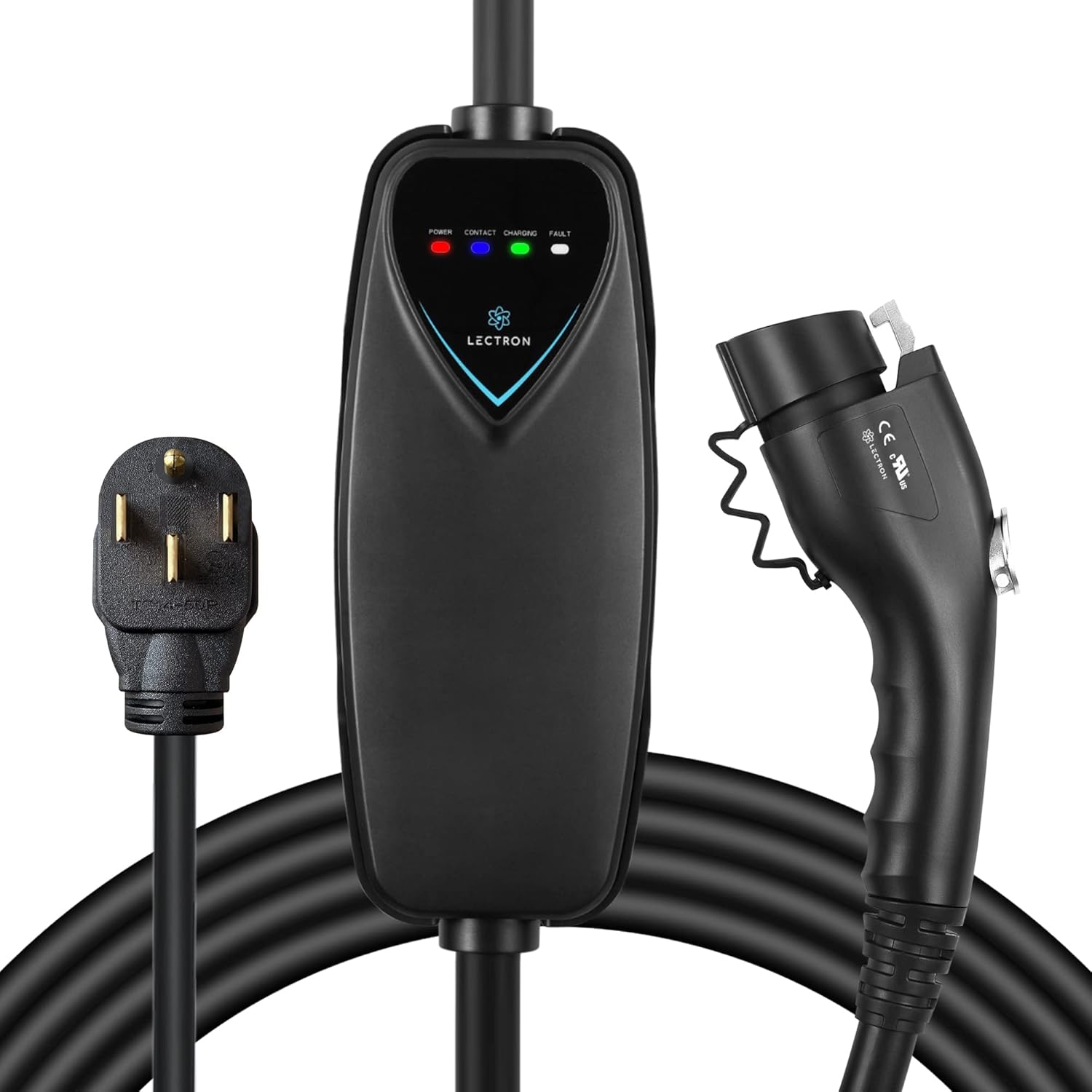 Lectron Level 2 EV Charger - ETL Certified, 240V, 40 Amp, NEMA 14-50 Plug, 16 ft...