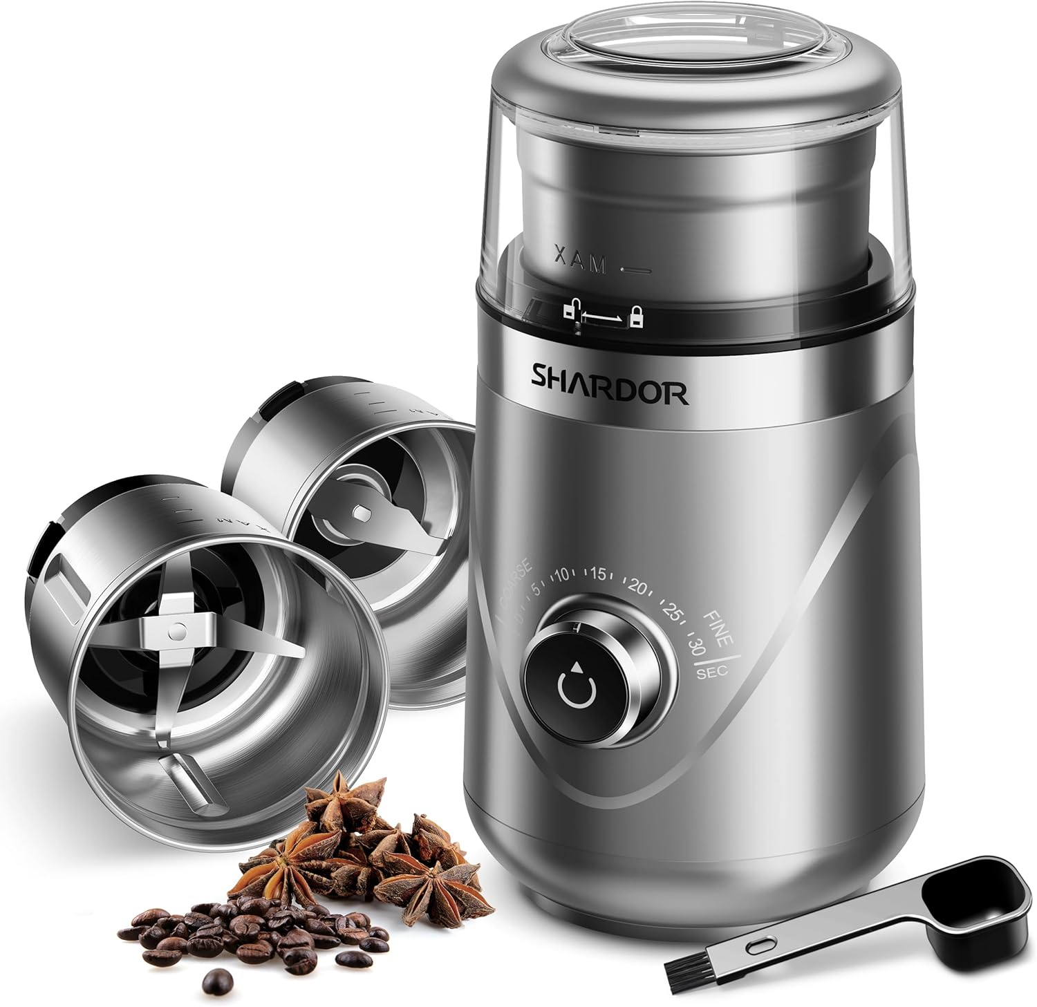 SHARDOR Adjustable Coffee Grinder Electric, Herb Grinder, Spice Grinder, Coffee...