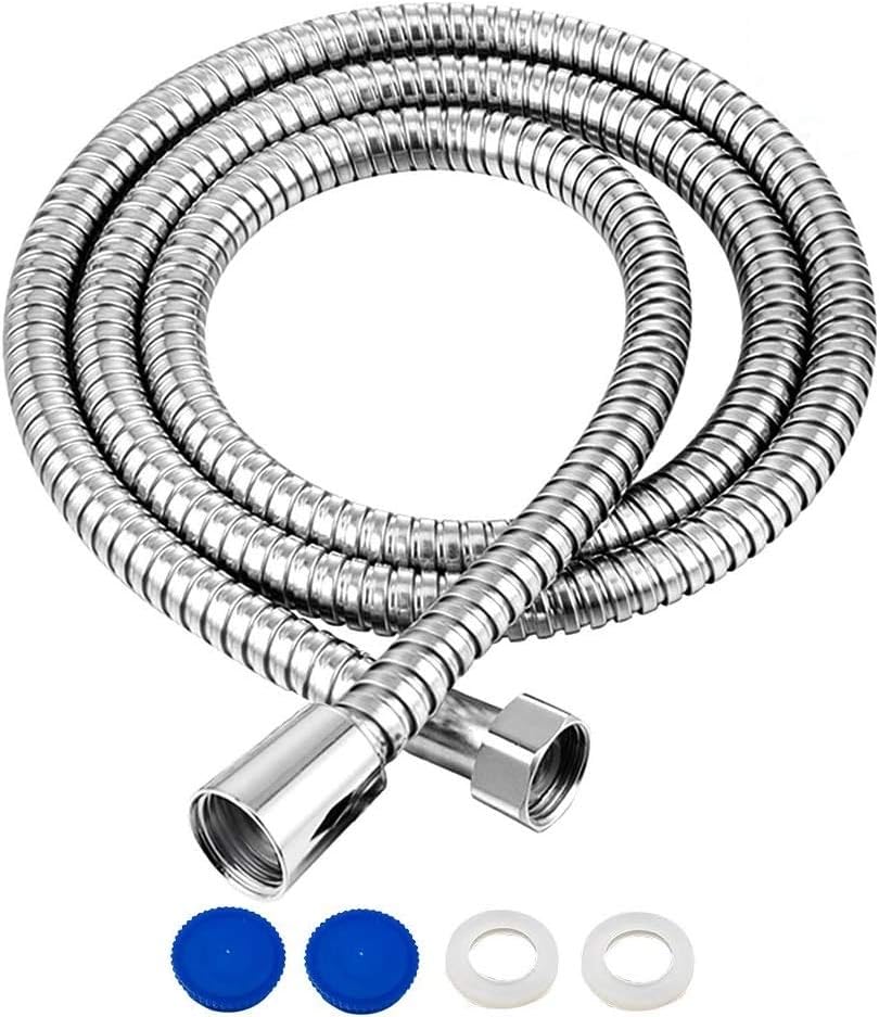 1.75m(69") Shower Hose Stainless Steel Universal Replacement Shower Pipe Chrome...