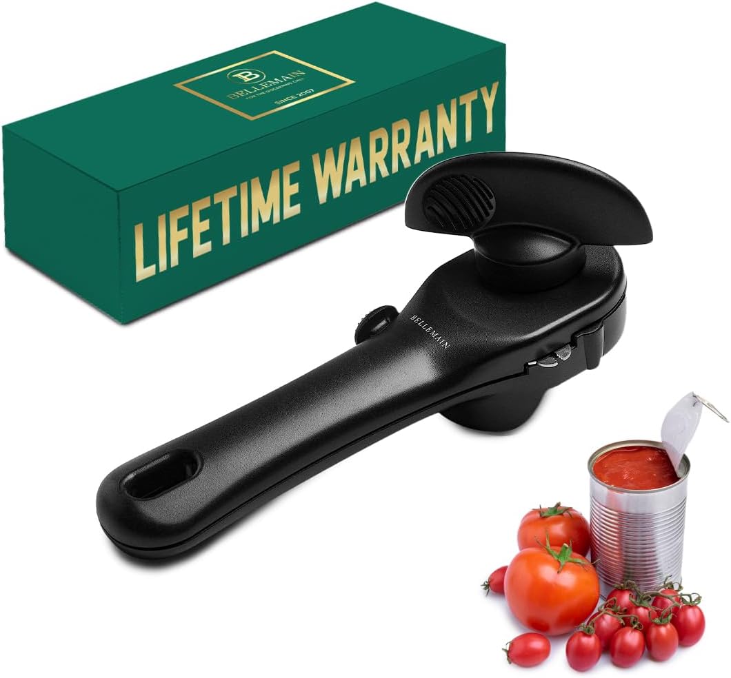 Bellemain Stainless Steel Can Opener – Manual Can Opener For seniors - Ergonomic...