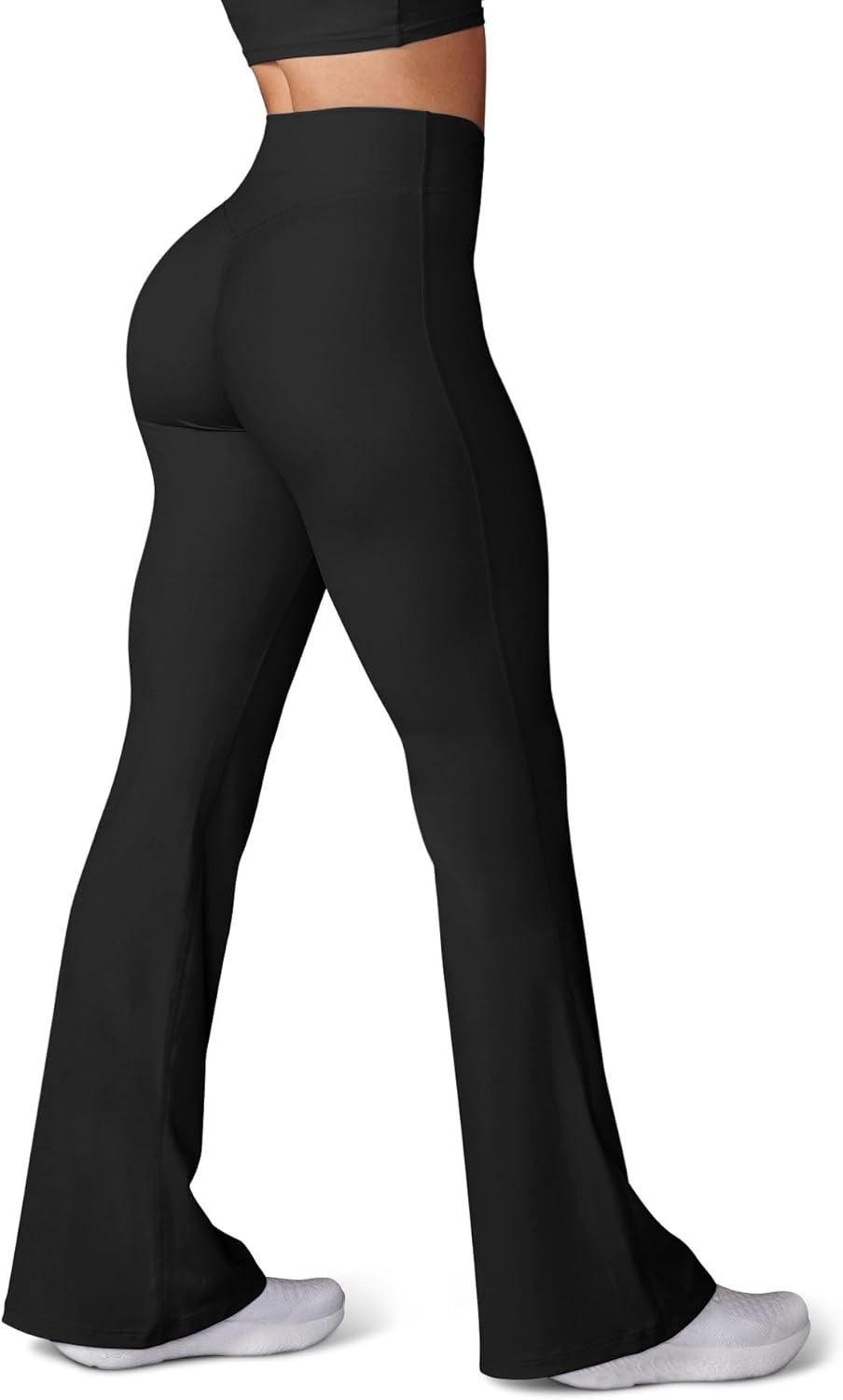 HEGALY Women's Flare Yoga Pants - Crossover Flare Leggings High Waisted Tummy Co...