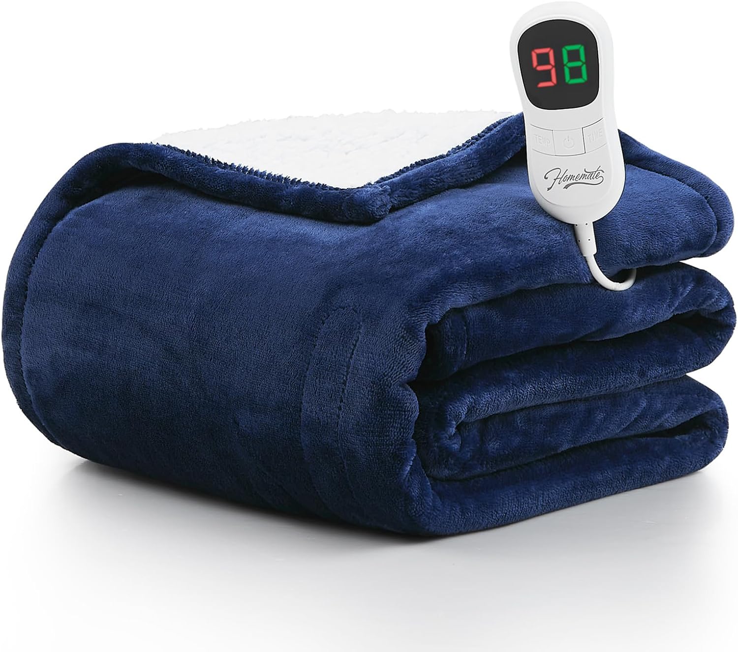 Homemate Heated Blanket Electric Throw - 50"x60" Heating Blanket Throw 1/2/4/6/8...