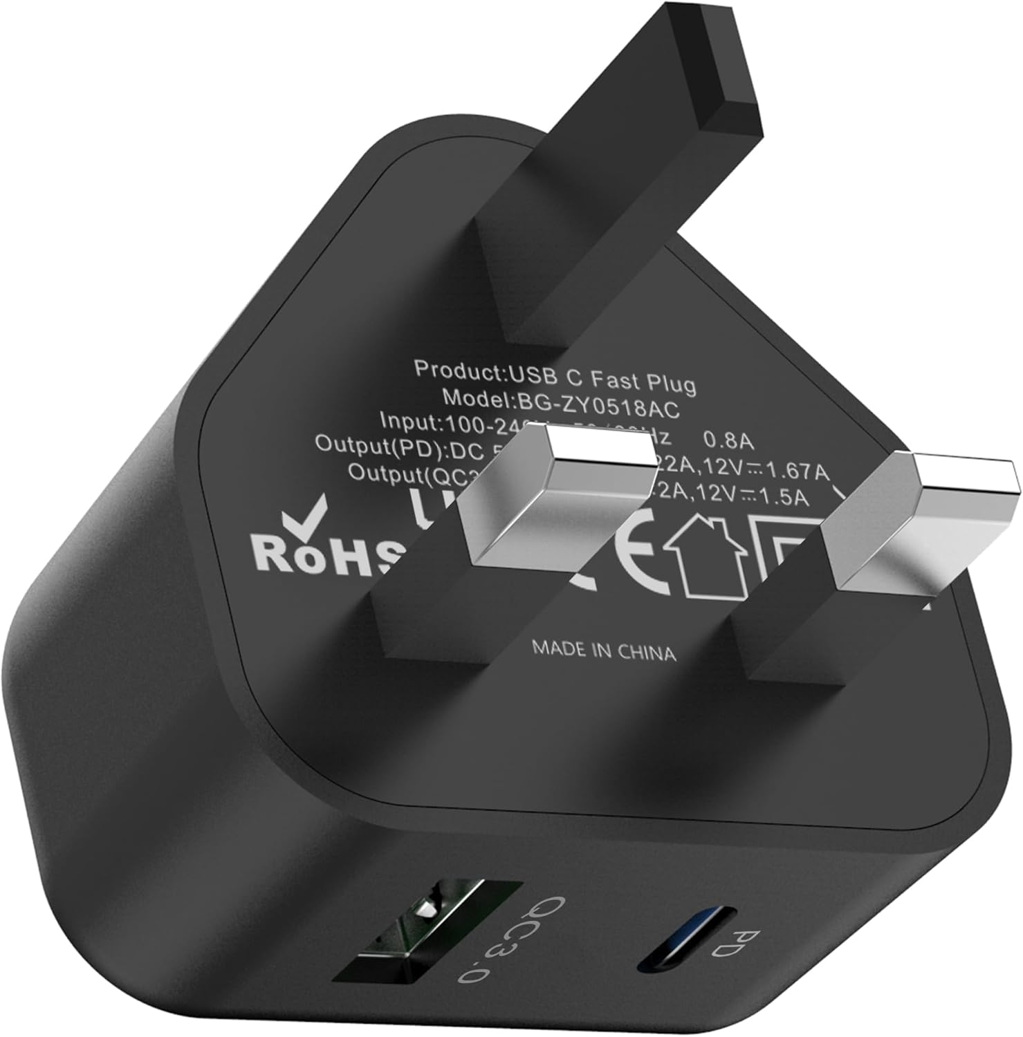 Samsung Super Fast Charger Plug, USBC Type C Phone Charger Plug UK for Samsung G...