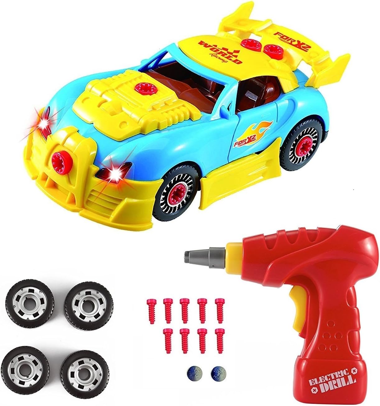 Pup Go Construction Toy, Take Apart Toys Car Racing, 30 Pieces, Build Your Own C...