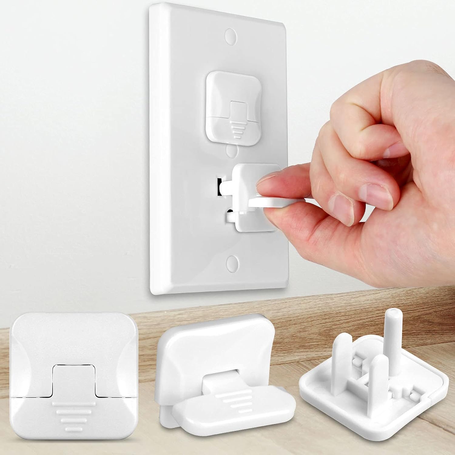 Mom's Choice Gold Awards Winner - Outlet Covers with Hidden Pull Handle Baby Pro...