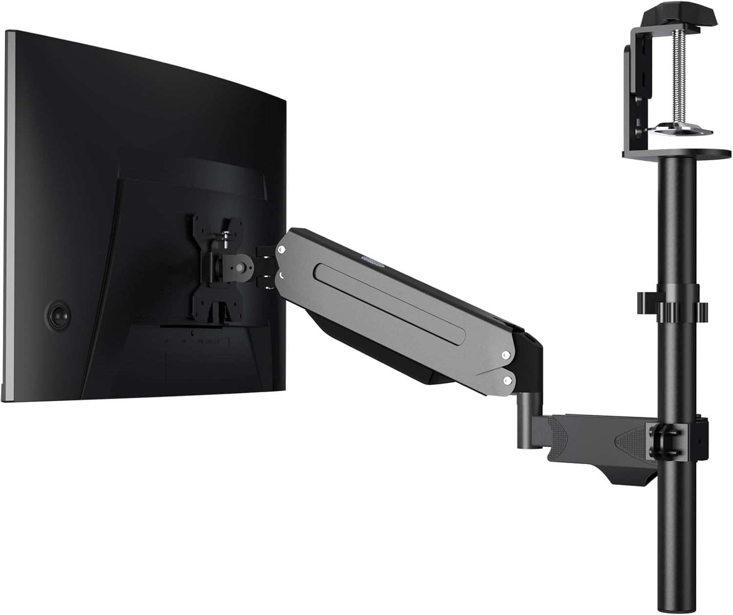 Pholiten Single Monitor Arm Gas, Adjustable Single Monitor Desk Mount for Most 1...