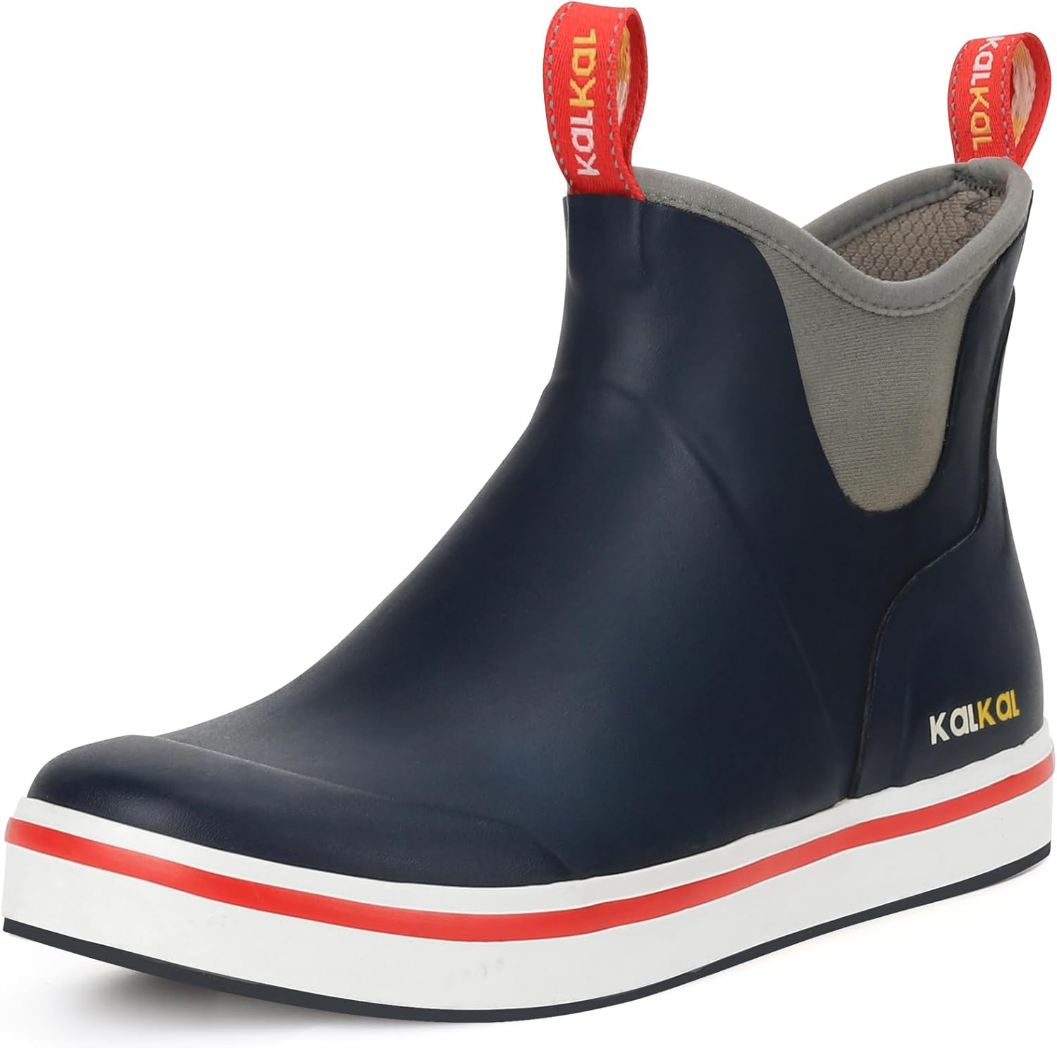 Kalkal Deck Boots for Men, Waterproof Men's Rain Boots, Saltwater Fishing Bootie...