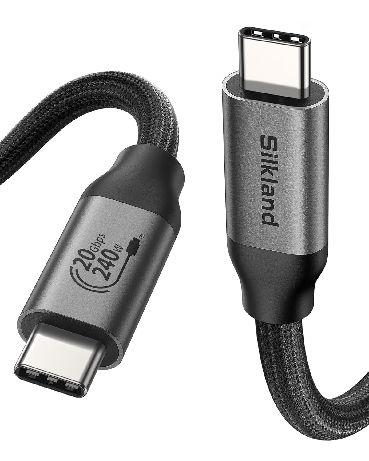 Silkland USB4 Cable for Thunderbolt 4 Cable 5M 20Gbps, [8K@60Hz 5K@60Hz 4K@144Hz...