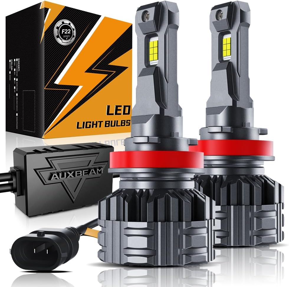 Auxbeam H11 H8 H9 Fog Light, F22 Series H11 Powersports,110W 24000LM 700% Bright...