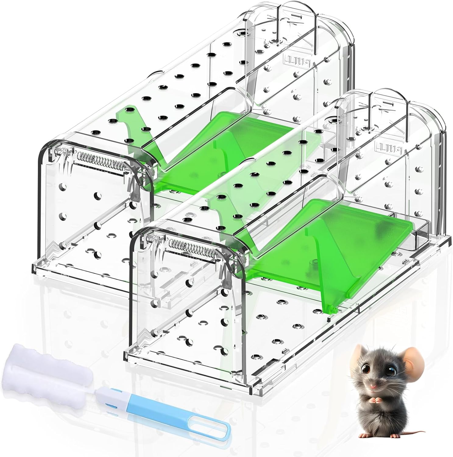 Humane Mouse Traps Indoor Outdoor: Mouse Traps for indoor, Pets and Children Fri...
